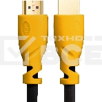 Кабель Greenconnect Кабель 1.5m v1.4 HDMI M/M черный, желтые коннекторы, OD7.3mm, 30/30 AWG, позолоченные контакты, Ethernet 10.2 Гбит/с, 3D, 4K , экран (GCR-HM340-1.5m), фото3
