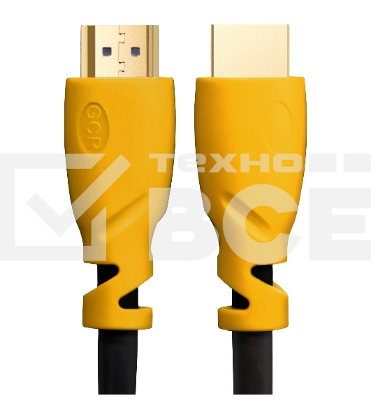 Кабель Greenconnect Кабель 1.5m v1.4 HDMI M/M черный, желтые коннекторы, OD7.3mm, 30/30 AWG, позолоченные контакты, Ethernet 10.2 Гбит/с, 3D, 4K , экран (GCR-HM340-1.5m)