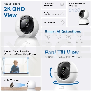 Умная домашняя поворотная камера TP-Link Tapo C220