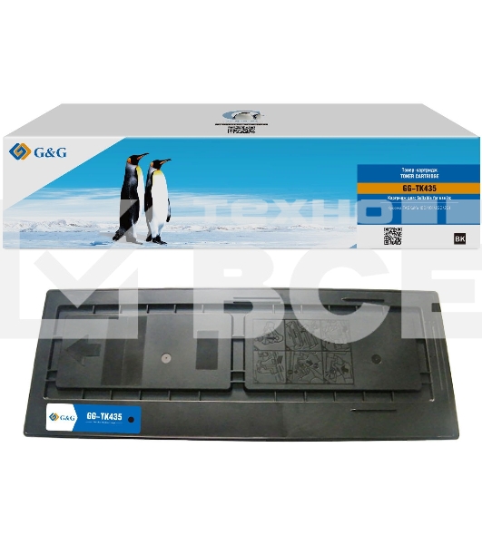 Картридж лазерный G&G GG-TK435 черный (15000стр.) для Kyocera Mita TASKalfa 180/181/220/221