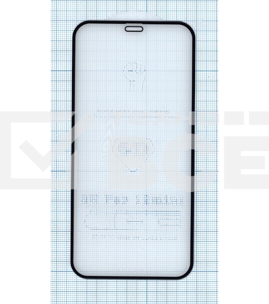 Защитное стекло 6D для Apple iPhone 12 mini черный