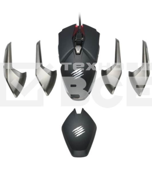 Мышь проводная Mad Catz B.A.T. 6+ черный, 16000 dpi, USB, кнопки - 10