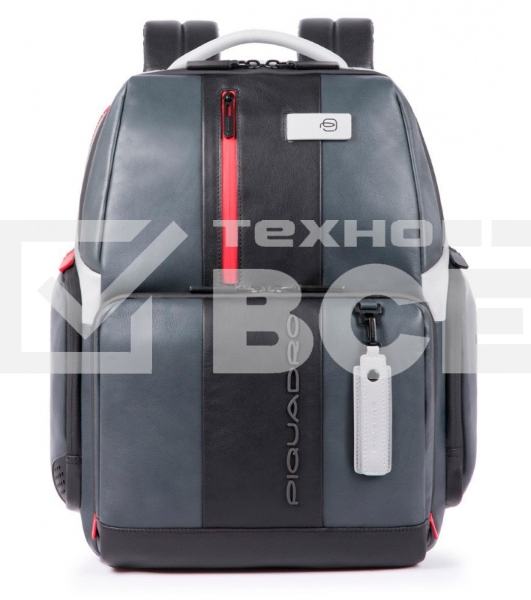 Рюкзак Piquadro Urban CA4532UB00/GRN серый/черный натур.кожа