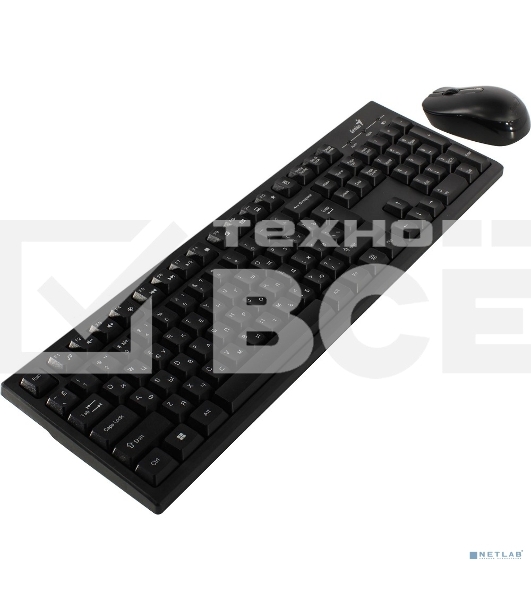 Комплект беспроводной Genius Smart KM-8101 (клавиатура KM-8101/k и мышь NX-7020), Black