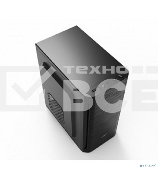 Компьютерный корпус CBR PCC-MATX-MX10-400W2 Компьютерный корпус mATX Minitower MX10, c БП PSU-ATX400-08EC (400W/80mm), 2*USB 2.0, HD Audio+Mic, Black