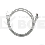 Патч-корд S/FTP CAT 6A (10G), RJ45-RJ45, 28AWG, LSZH, серый, 1м Rexant, фото2