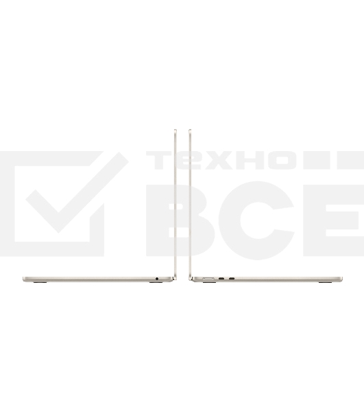 Ноутбук 13-inch MacBook Air: Apple M2 with 8-core CPU, 8-core GPU/16Gb/256GB SSD - Starlight/EN