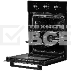 Встраиваемый духовой шкаф Monsher MOE 4563 Noir, электрический, High-Tech, объем 50 л, конвекция, гриль, 3 стекла в дверце, съемные стекла, съемная дверца, телескопические направляющие, черный, фото8