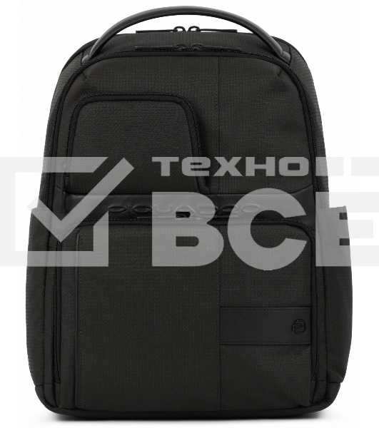 Рюкзак мужской Piquadro Wollem CA6238W129/N черный полиэстер/натур.кожа