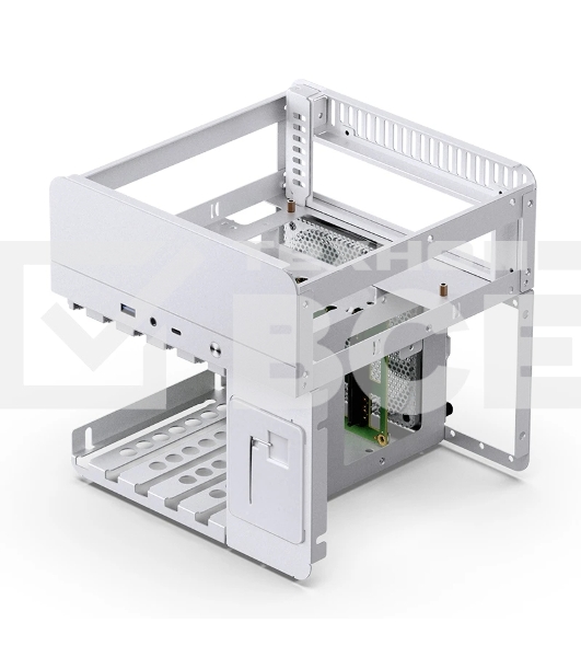 Корпус без блока питания Case JONSBO N2, Mini-Tower, 1x120mm, 1xUSB-A 3.0 + 1xUSB-C 3.2, SFX PSU Support, mITX White