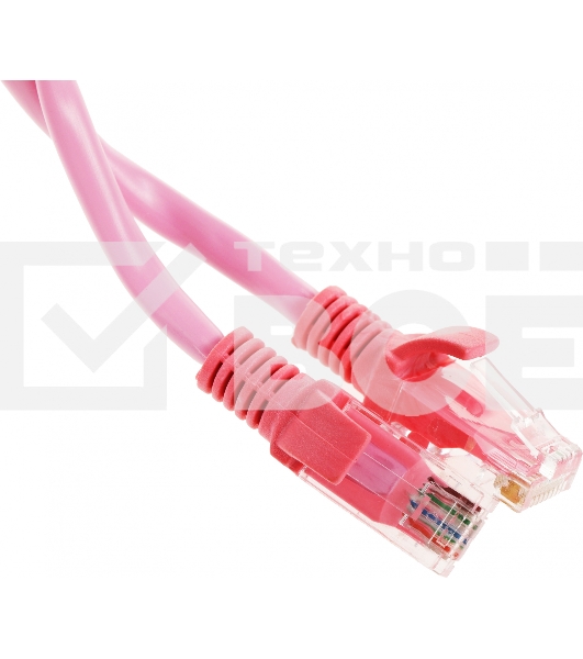 Патч-корд UTP Cablexpert кат.5e, 5м, литой, многожильный (розовый)