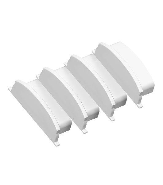 Заглушка для профиля GP8180 WH белый 18*4