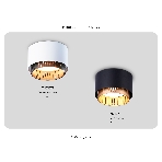 Светильник Ambrella light TN71275 BK/GD черный/золото GX53 max 12W D95*62, фото 1