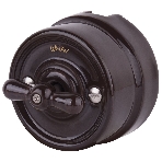 Выключатель на 4 положения двухклавишный (коричневый) Ретро W5620014, фото 1