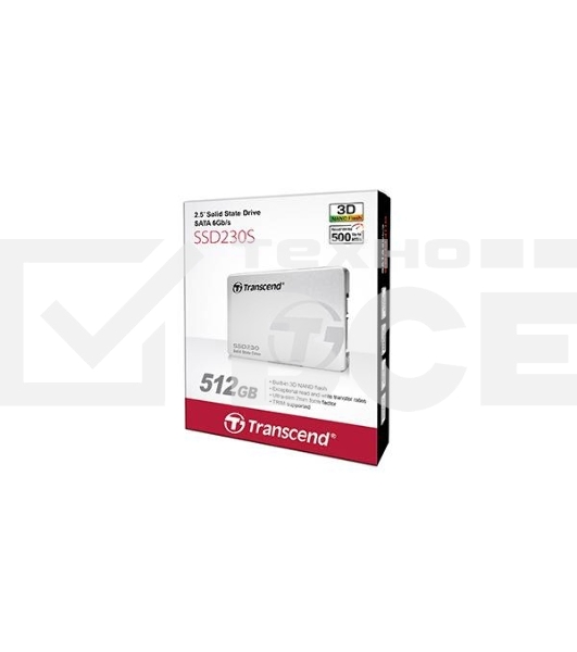 Накопитель SSD Transcend 230S, 512Gb, SATA III, 2.5