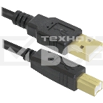 Кабель Defender USB04-06 PRO Кабель USB 2.0 для соед. 1.8м AM/BM , зол.конт, 2фер.фил. (87430), фото2