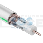 Кабель коаксиальный PROconnect SAT 703B, 75 Ом, CCS/Al/Al, 75%, бухта 20 м, белый, фото 1