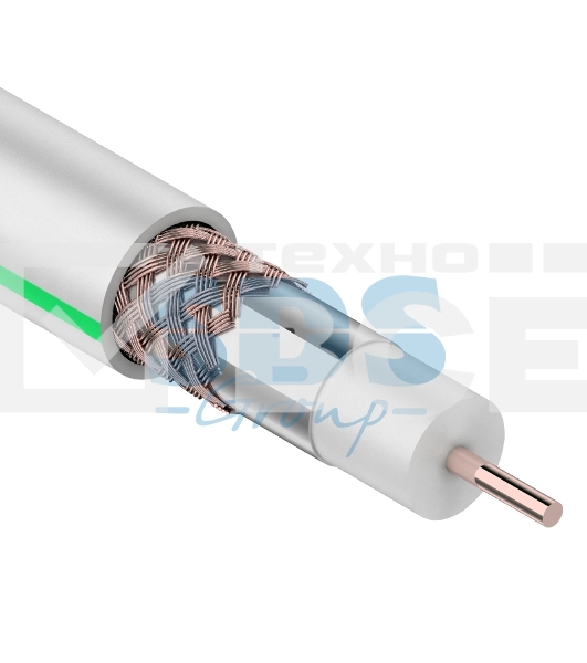 Кабель коаксиальный PROconnect SAT 703B, 75 Ом, CCS/Al/Al, 75%, бухта 20 м, белый