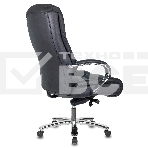 Кресло руководителя Бюрократ T-9925SL/BLACK черный, кожа, крестовина хром, фото8