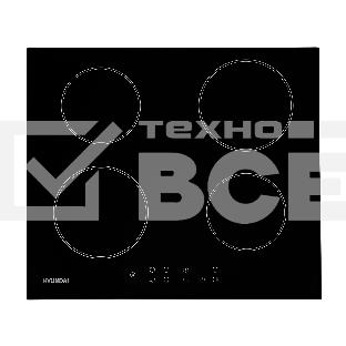 Индукционная варочная поверхность Hyundai HHI 6740 BG черный