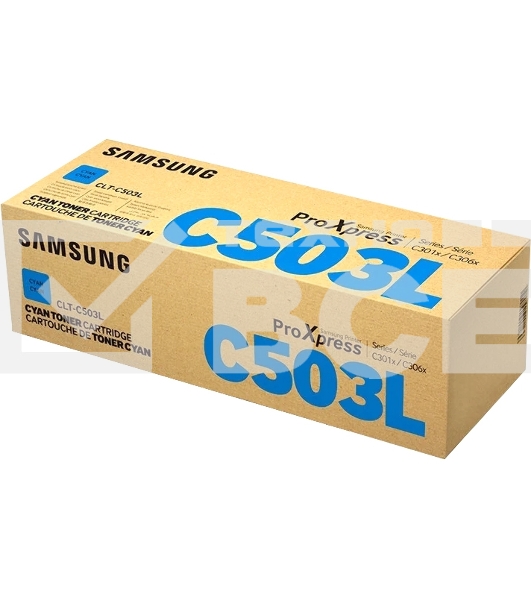 Картридж лазерный Samsung CLT-C503l SU016A голубой для Samsung C3010/C3060 (5000стр.)