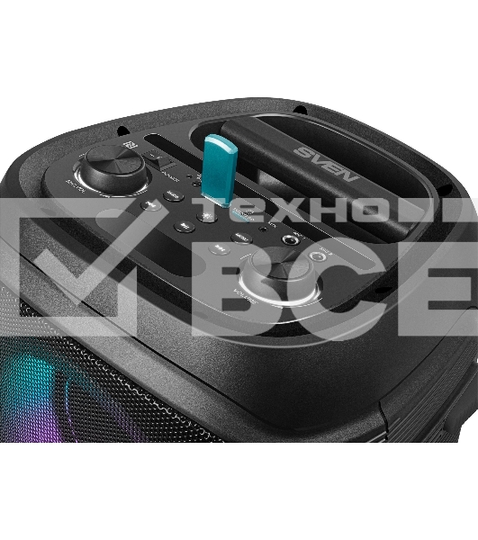 Колонка портативная Sven PS-800 черный 100W 2.0 BT 10м 4400mAh
