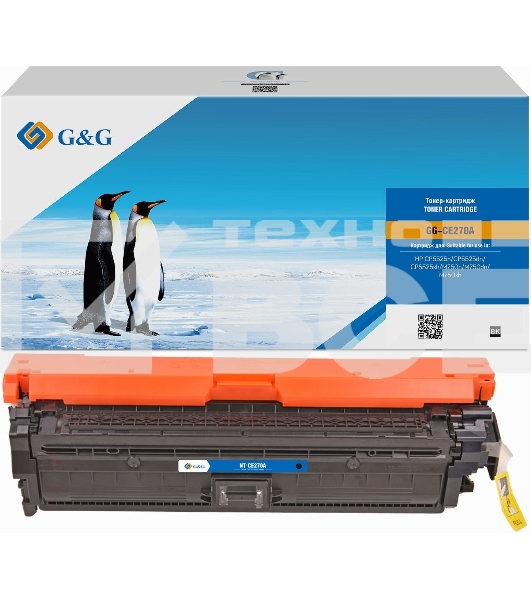 Картридж лазерный G&G GG-CE270A черный (13000стр.) для HP LJ Ent CP5525