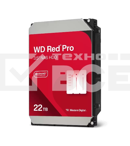 Жесткий диск Western Digital 22TB 7200 RPM, SATA 6 Gb/s, CMR, 512 MB Cache,  3.5