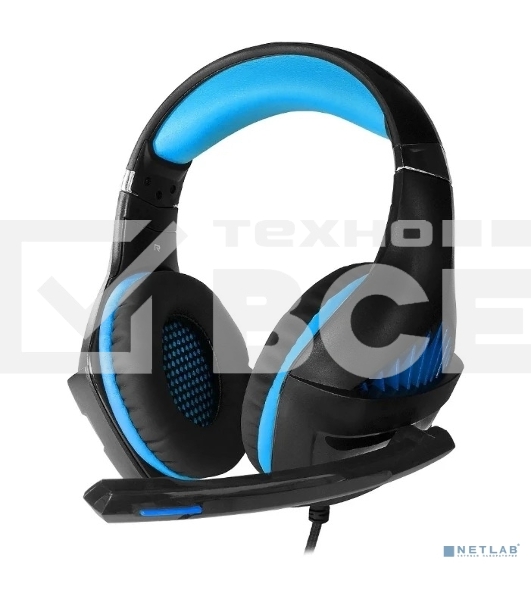 Гарнитура проводная игровая CROWN CMGH-2001 Black&blue