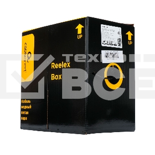 Кабель Cablexpert Россия, UPC-5051E-4-CU-OUT, UTP outdoor 4x2x0.51, медный, кат.5e, однож., 305м, box, черный