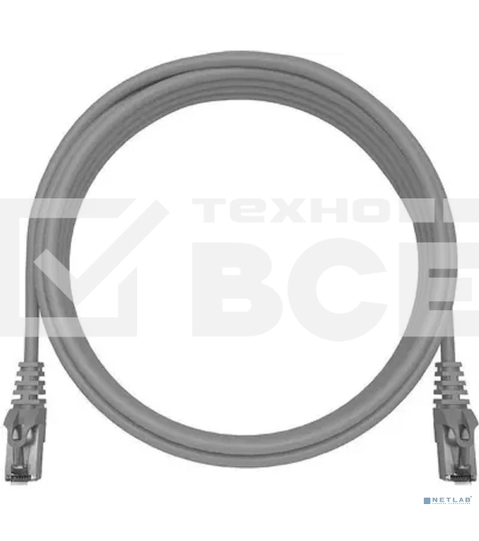 Патч-корд NTSS NTSS-PC-FTP-RJ45-5e-1.5-LSZH-GY NTSS-PC-FTP-RJ45-5E-1.5-LSZH FTP RJ-45 вил.-вилка RJ-45 кат.5E 1.5м серый LSZH (уп.:1шт) 26AWG