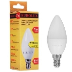 Лампа светодиодная EUROLUX LL-E-C37-7W-230-2,7K-E14, фото3
