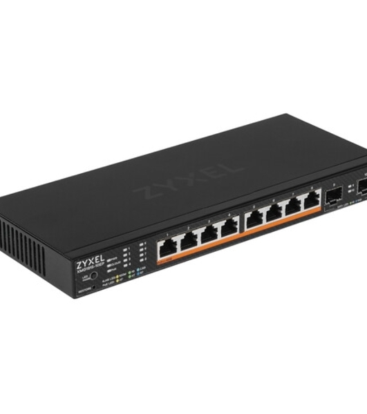 Коммутатор Zyxel XMG1915-10EP-EU0101F (L2+) 8x2.5 Гбит/с 2SFP+ 8PoE++ 130W управляемый