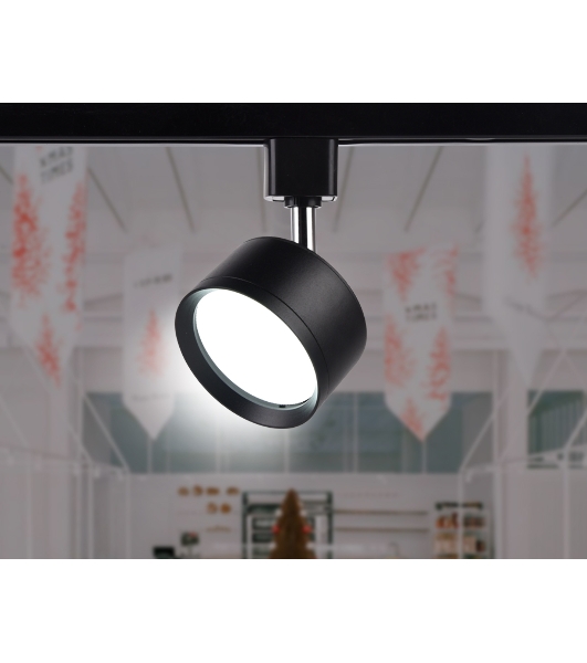Трековый однофазный светильник Ambrella light GL5357 BK черный GX53 max 12W