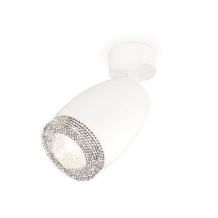 Комплект поворотного светильника Ambrella light XM1122002 SWH/CL белый песок/прозрачный MR16 GU5.3 (A2202, C1122, N7191)