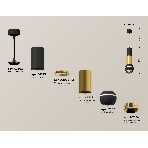 Светильник Ambrella XP1102030 SBK/PYG черный песок/золото желтое полированное MR16 GU5.3 LED 3W 4200K, фото 1