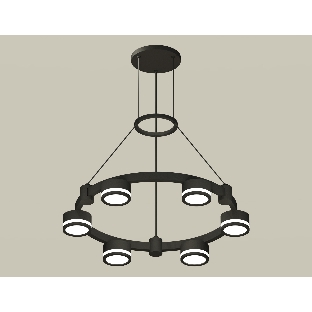Светильник Ambrella light XR92051200/6 SBK/FR черный песок/белый матовый GX53  (A9205, C9232, N8415)