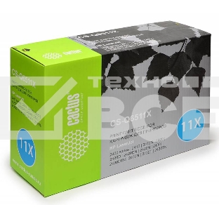Картридж лазерный Cactus CS-Q6511X черный (12000 стр.) для HP LaserJet 2410/2420/2420DN/2430