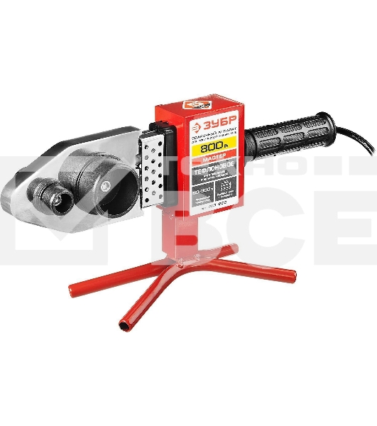 Аппарат для сварки пластиковых труб ЗУБР АСТ-800 мастер 800Вт 50-300С насадки 20 25 32 40 50 63мм