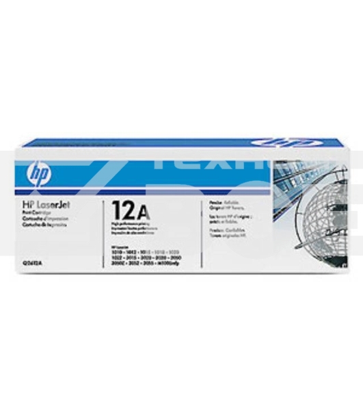 Картридж лазерный HP Q2612A черный для LaserJet 1010/1018/1020/1012/1015/3015/3020/3030 (2000стр.)