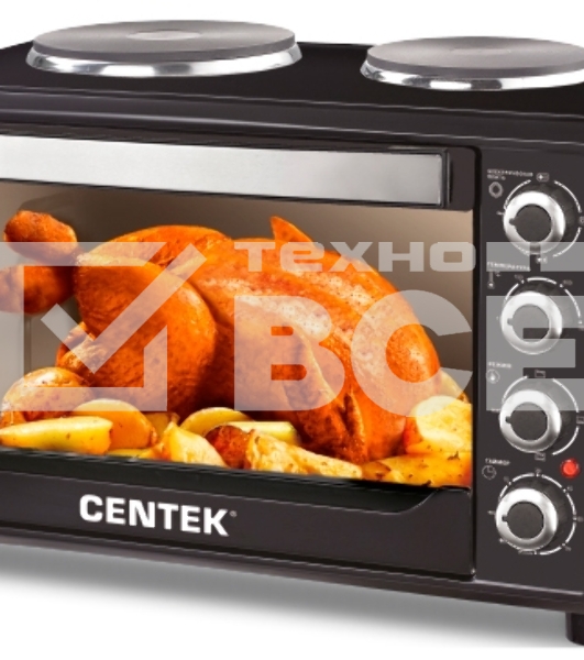 Мини-печь Centek CT-1530-36 PLATE черный