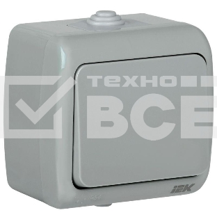 Выкл. 1 кл. откр. уст. 10А IP54 AQUATIC Iek EVA10-K03-10-54 ВС-20-1-0-A