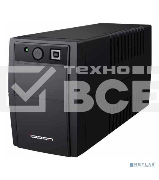 Источник бесперебойного питания Ippon Back Basic 1050S Euro 600Вт 1050ВА черный