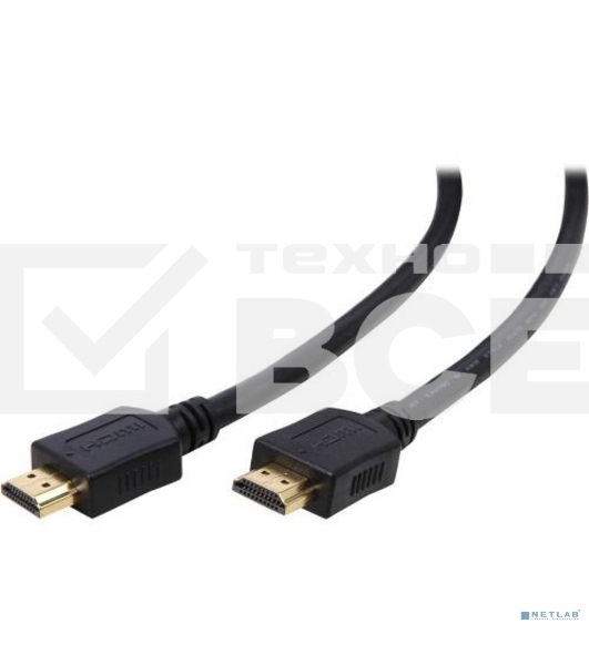 Кабель Filum HDMI 1.8 м., ver.1.4b, CCS, черный, разъемы: HDMI A male-HDMI A male, пакет. FL-CL-HM-HM-1.8M (894132)