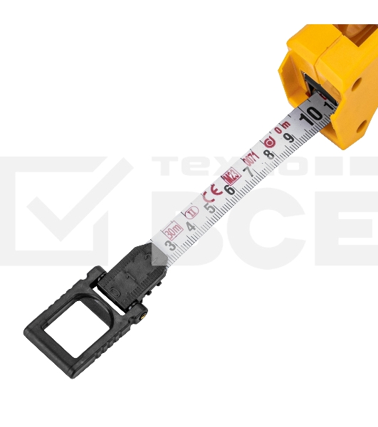 Рулетка геодезическая Denzel 30 м х 13 мм, открытый корпус, металлическая лента