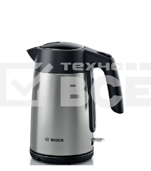 Чайник Bosch TWK7L460, 1,7л, 2400 Вт., нерж.сталь, шкала уровня воды