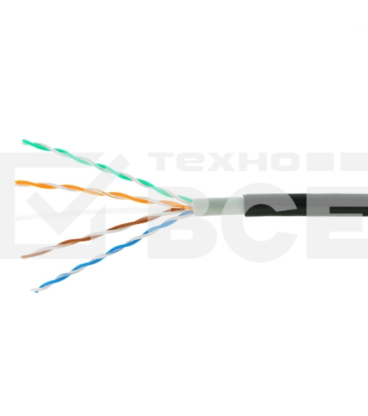 Кабель Cablexpert Россия, UPC-5051E-4-CU-OUT/100, UTP outdoor 4x2x0.51, медный, кат.5e, однож., 100м, box, черный