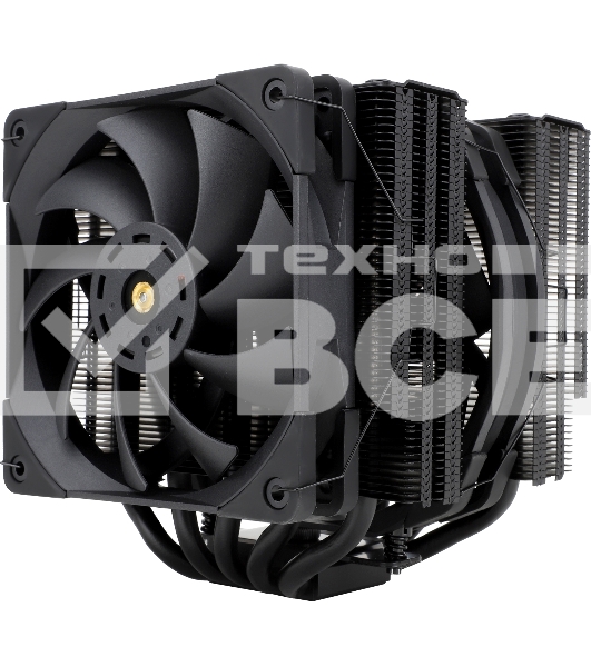 Кулер для процессора Thermalright Frost Commander 140 Black (4-pin PWM, 158mm, Ni/CU, 8x5mm, 1x120mm+1x140mm, 82CFM/95.5CFM, 29.6dBA/30.2dBA, 1850RPM/1800RPM, S: 1700, 1200, 20XX, 115X, AM5, AM4)