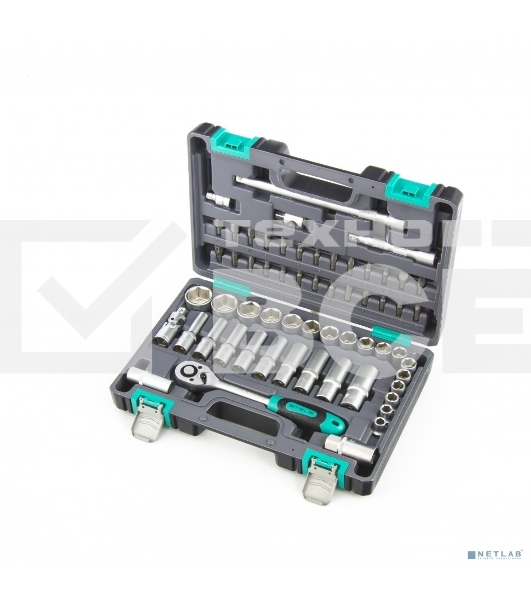 Набор инструментов Stels 14103 1/2'' CrV пластиковый кейс 60  предм.