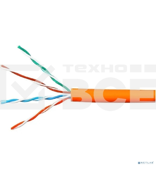 Кабель Cablexpert Россия UPC-5051E-LSZH-4-CU indoor, UTP-LSZH 4x2x0.51, медный, кат.5e, однож., 305м, box, оранжевый